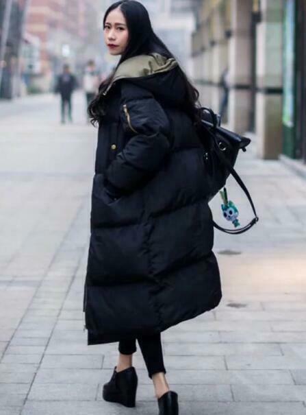 Warm Over The Knee Oversize Loose Long Womens Puffer Jacket Parka