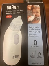 Braun Nasal Aspirator 1 Helps Clear Stuffy Noses Open Box