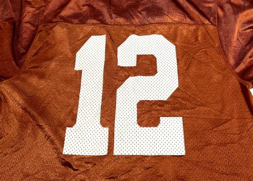 TEXAS LONGHORNS 12 Men 2010 BCS Champs Patch Burnt Orange Nylon Jersey XL Nike - Picture 9 of 14