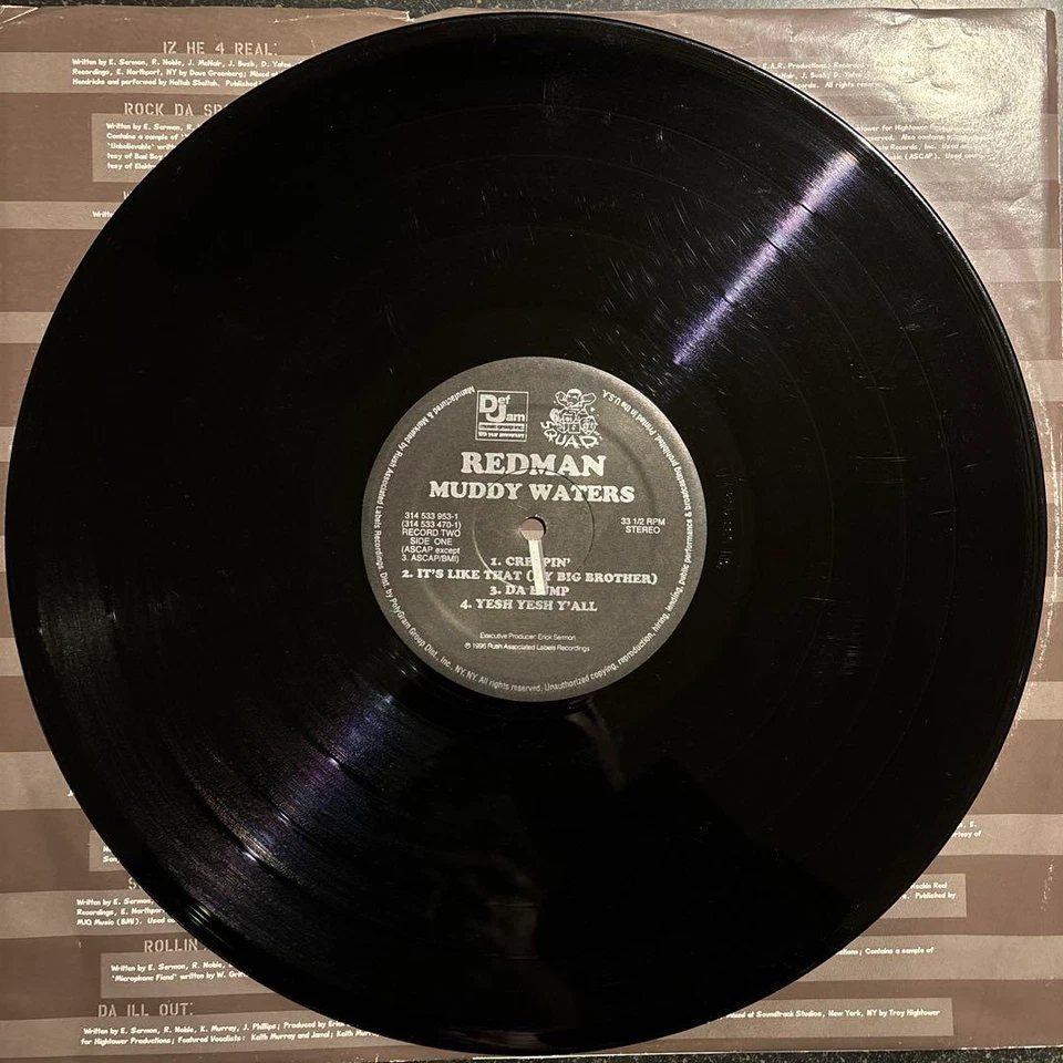 Redman Muddy Waters 2LP Vinyl 1996 Def Jam Original Pressing US Hip Hop Classic - Image 4 of 4