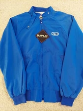 Vintage NOS Hartwell Nylon Bomber Jacket Mens Small 34-36 GTE Telephone USA