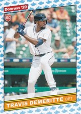 2020 DONRUSS BABY SHARK RC TRAVIS DEMERITTE DETROIT TIGERS PARALLELS - H540