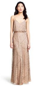 adrianna papell sequin blouson dress