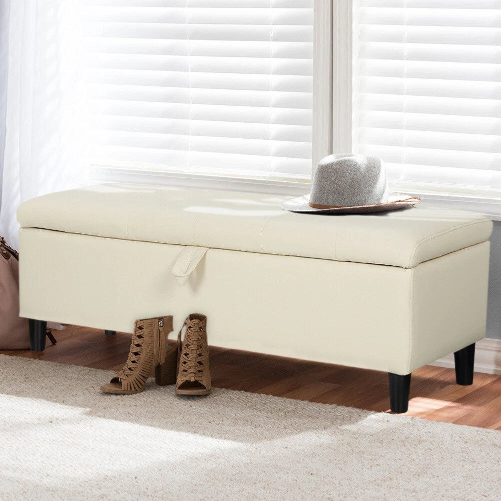 Ottoman window seat with on sale storage