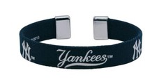 aminco MLB New York Yankees Ribbon Band Bracelet