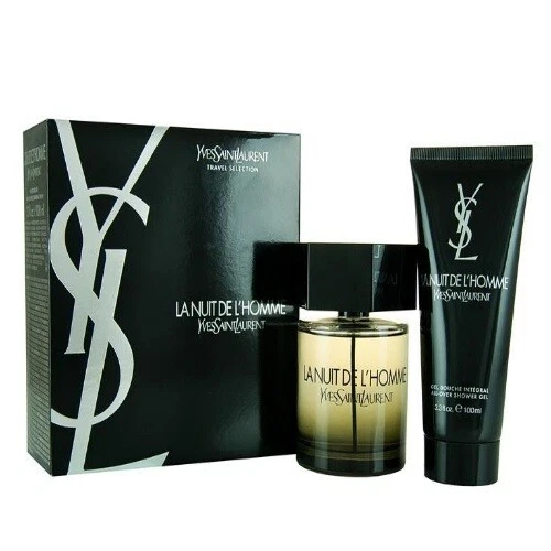La Nuit de L'Homme by YSL 2pc Gift Set 3.3 oz Cologne + All over Shower Gel