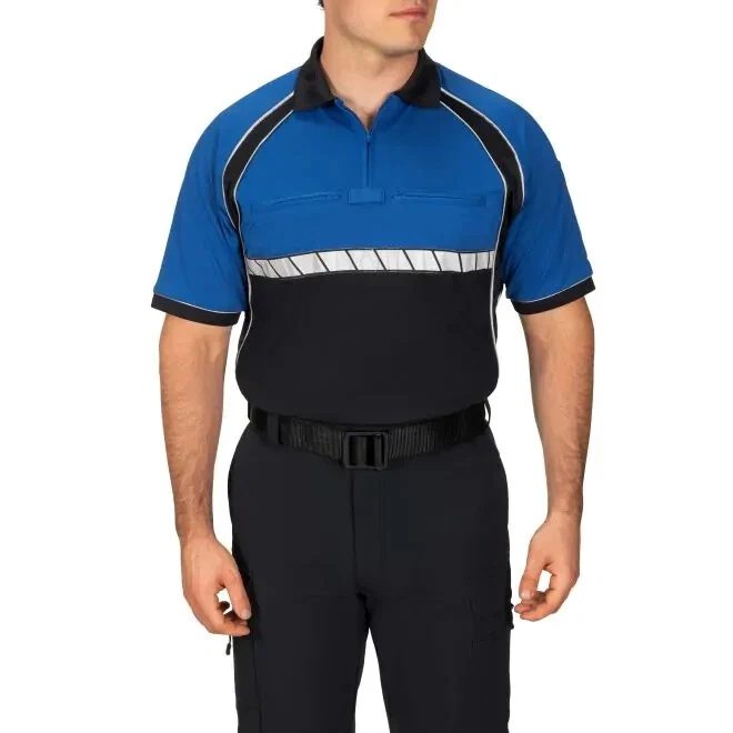 Blauer Colorblock Performance Polo Royal/Navy 8133