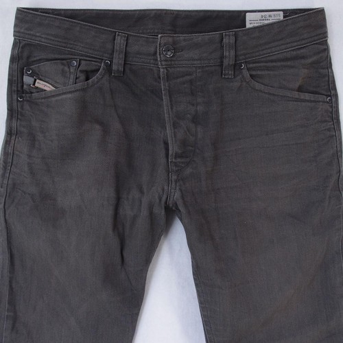 Jeans Diesel Darron - Taille W34 L34 - Coupe Slim Tapered - Gris - Stretch Coton-élasthanne