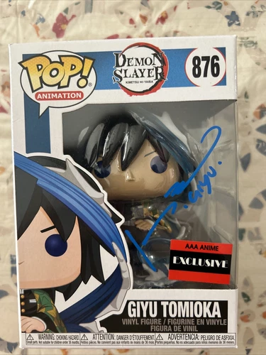 New Funko Pop! #876 Demon Slayer Giyu Tomioka AAA Anime Exclusive Signed