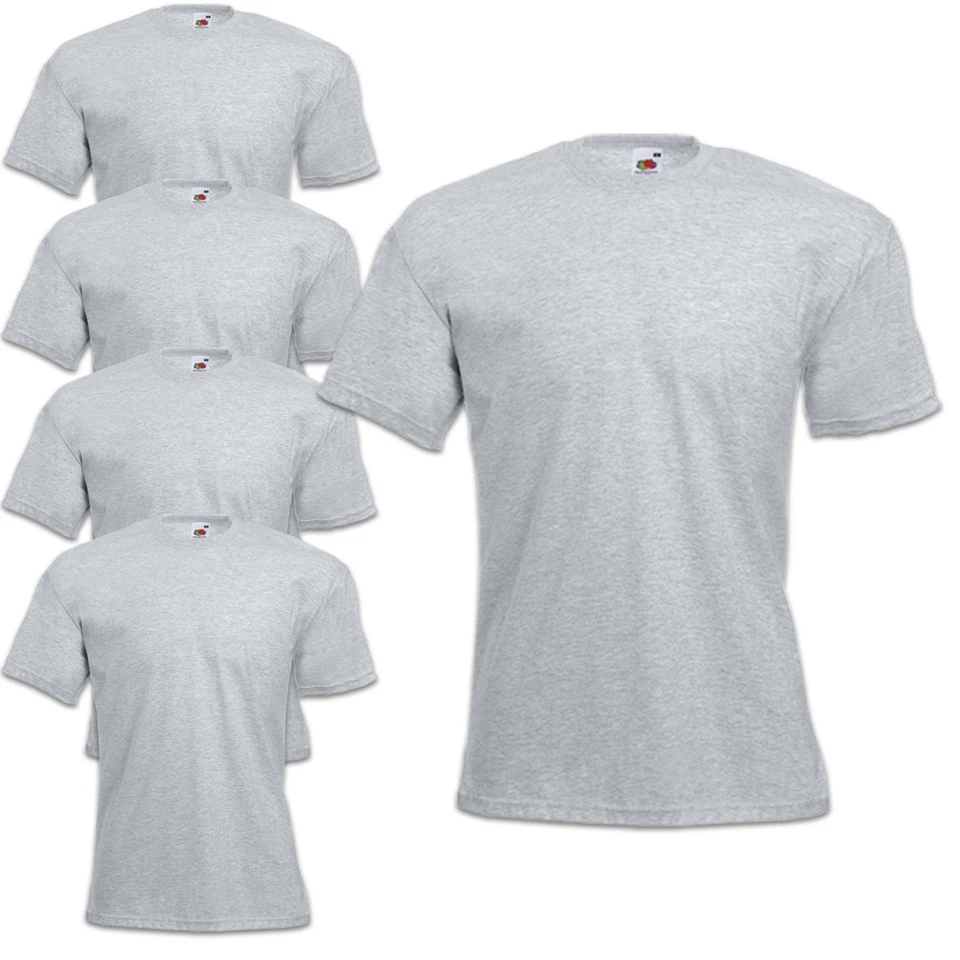 5er / 10er FRUIT OF THE LOOM T-SHIRT SETS BAUMWOLLE S M L XL XXL 3XL 4XL SHIRTS - Bild 3 von 3