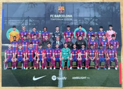 FC BARCELONA SOCCER, SUPER RARE 11 3/4