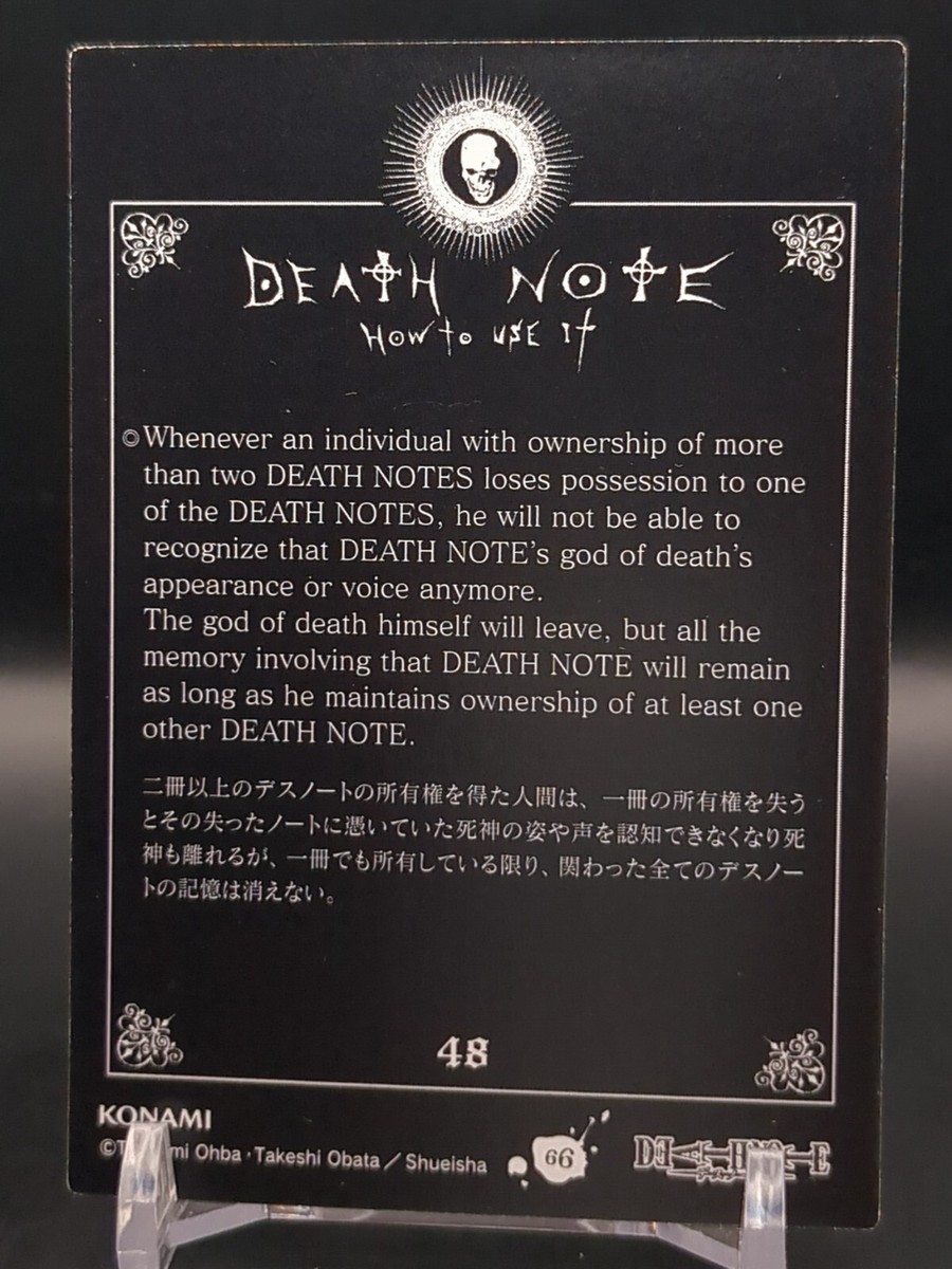 Misa Amane Rem Shinigami #66 Death Note Trading Card Game 2008