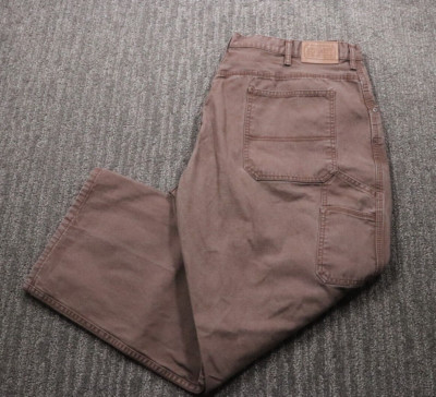 C.E. Schmidt Canvas Carpenter Pants Workwear Grunge Skater 42x29 Brown Baggy