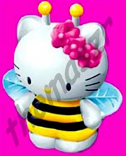 Hello Kitty Figurine STRING PULL TOY toy #4 Sanrio McDonald's McD (2000) *NIOP