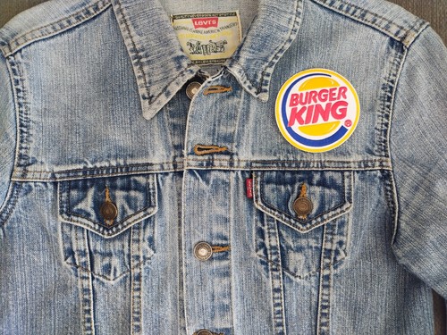 3 Stück Logo BURGER KING Patch bestickt Bügeln oder Aufnähen Mantel/Jacke/Tasche/Mütze/Jeans - Bild 5 von 5