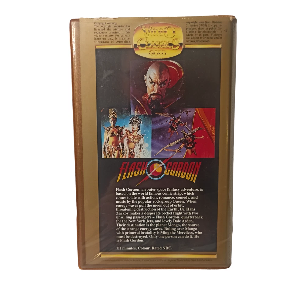 Video Classics Gold Flash Gordon (Betamax 1900) Clamshell Action Sci-Fi Rare - Image 2 of 4