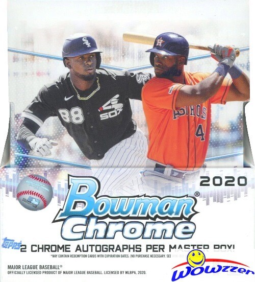 2020 Bowman Chrome Baseball Factory Sealed HOBBY Box-2 ON-CARD AUTOS!