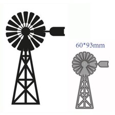 Farm Windmill Metal Cutting Dies Cut Die Mold Decoration Scrapbook Card Craft