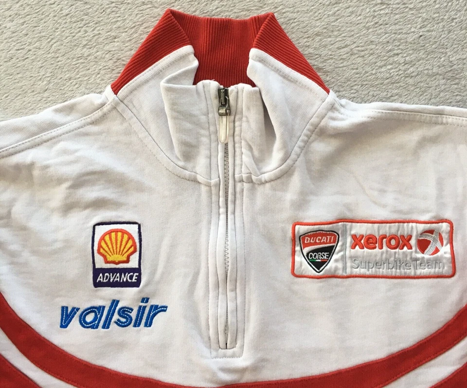 Ducati Xerox Valsir Racing Motorsport mens Pullover Sweater Sweatshirt size M - Image 3 of 4