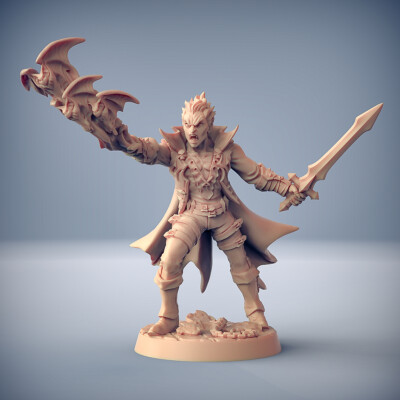 Tabletop Premium Vampir Kämpferin mit Fledermäusen 32mm für Warhammer AoS /DnD Tabletop Premium Vampir Kämpferin mit Fledermäusen 32mm für Warhammer AoS /DnD