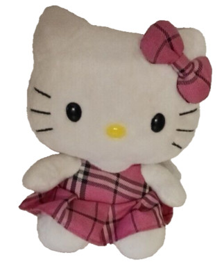 Hello Kitty-Sanrio-Pink Plaid Dress-The Beanie's Buddy Beanie Babies