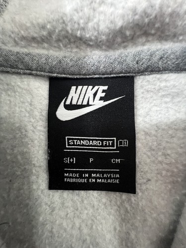 Nike Sweater Youth Small Gray Full Zip Long Sleeves Hoodie Boys - Picture 3 of 8