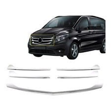 Kühlergrill Leisten für Mercedes Vito W447 Grillleisten 2014-2020 5tlg Edelstahl