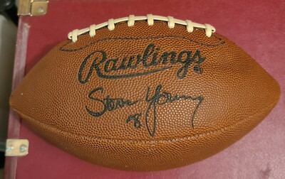 San Francisco 49ers Steve Young MVP Jr. Size Rawlings Football New