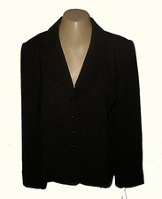 New Blazer Sag Harbor Pin-Stripe Black Business MSRP- 180.00 12