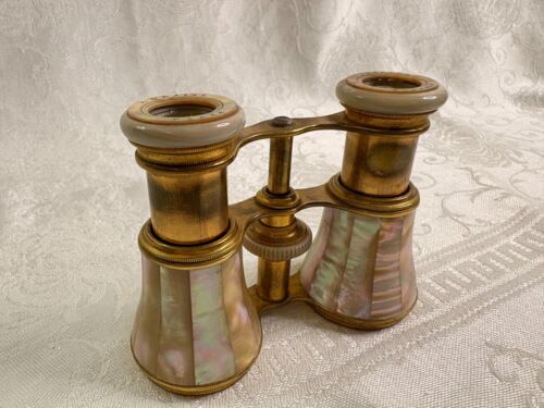 Vintage Lemaire Paris Mother of Pearl Opera Glasses - Picture 10 of 12