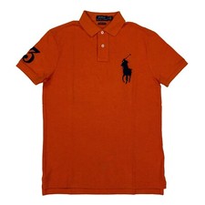 Polo Ralph Lauren Big Pony Short Sleeve Custom Slim Fit Polo Shirt - Orange