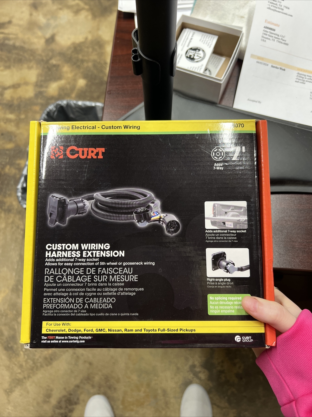 Trailer Connector KitCustom Wiring Harness Extension Curt