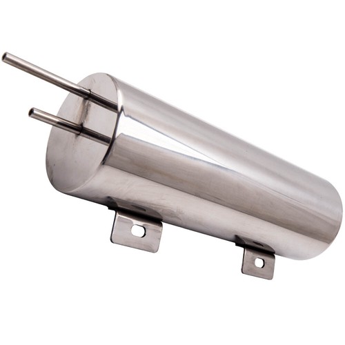 3" X 9" Stainless Steel 32OZ Radiator Coolant Over Flow Puke Oil Catch Tank Can - Foto 5 di 10