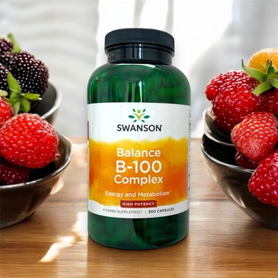 Vitamin-B Complex 300 caps Nervous System Immune and Cardio Health Positive Mood