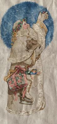 Daisy Kingdom Father Christmas Door Fabric Panel & Appliqués Sandi Gore-Evans