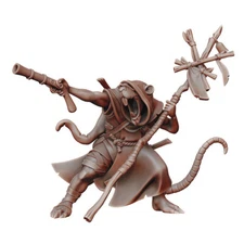 Rat Sorcerer  - Dungeons and Dragons - Fantasy Miniature Tabletop