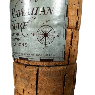 Vintage Hawaiian Surf After Shave Cologne Cork 4 OZ Bottle (1 oz 