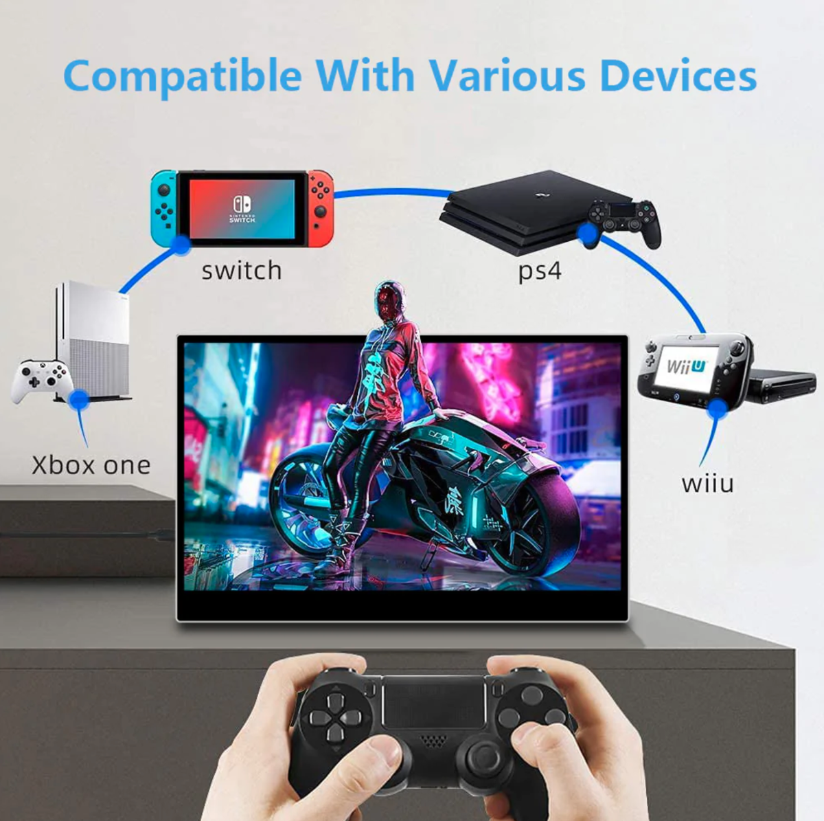 MageDok MG140-UT01 Portable Touch Monitor 14 Inch IPS 4K Gaming