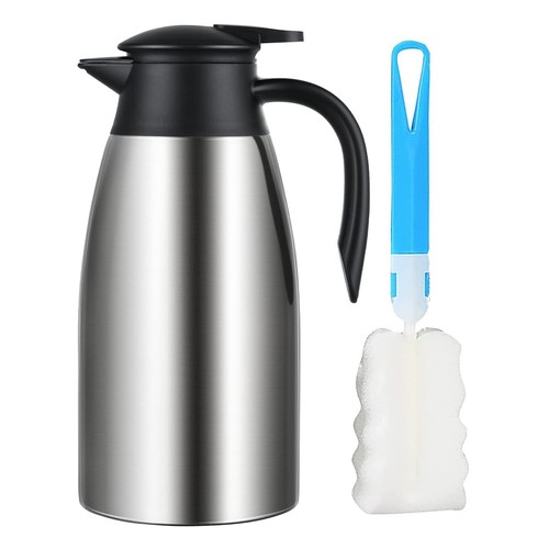 68oz Stainless Steel Thermal Coffee Carafe Double Walled Vacuum Flask for Tea