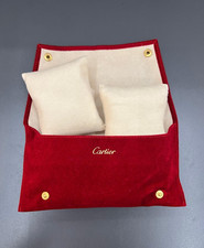 Cartier Original Red Velvet Jewelry & Watches Pouch-Custodia Gioielli E Orologi