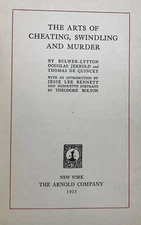 The Arts of Cheating, Swindling, and Murder HC w/ No DJ Arnold Co 1925 G B25