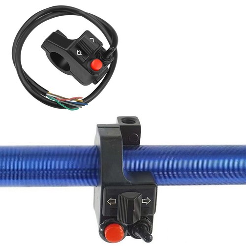 Interruttore Manubrio Moto Per Clacson E Frecce - Per Manubri Da 22mm, Nero, Universale