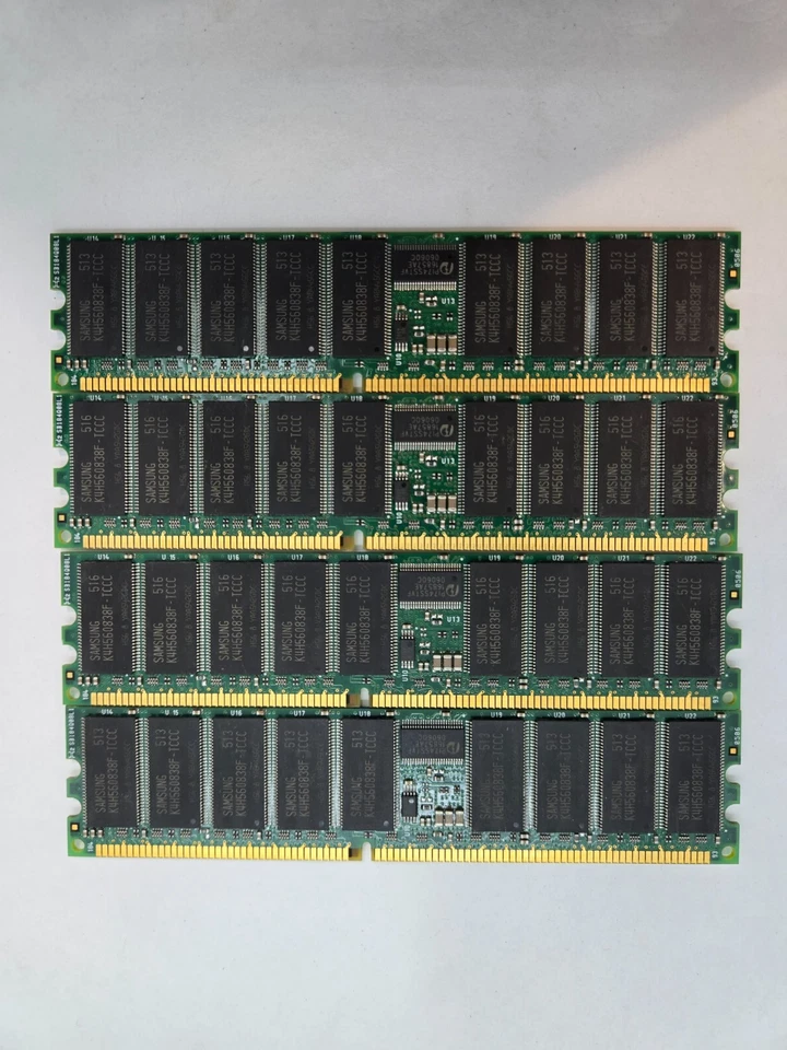 [LOT OF 4] ATP 512MB PC3200 ECC REG Server Memory  FAST FREE SHIPPING b - Image 2 of 3