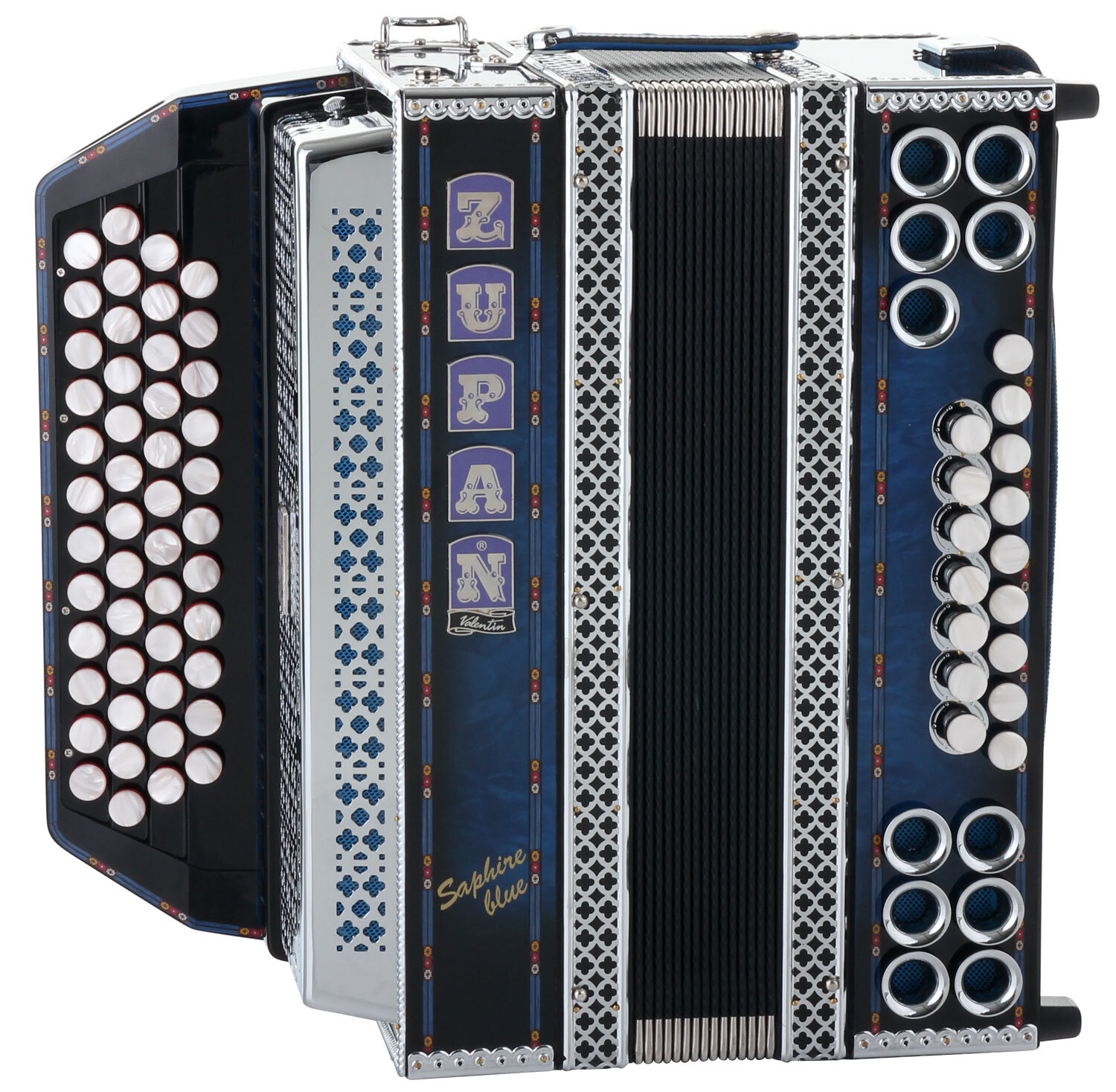 Zupan Saphir IVD Harmonika G-C-F-B Shadow Blue Akkordeon 1103790₽