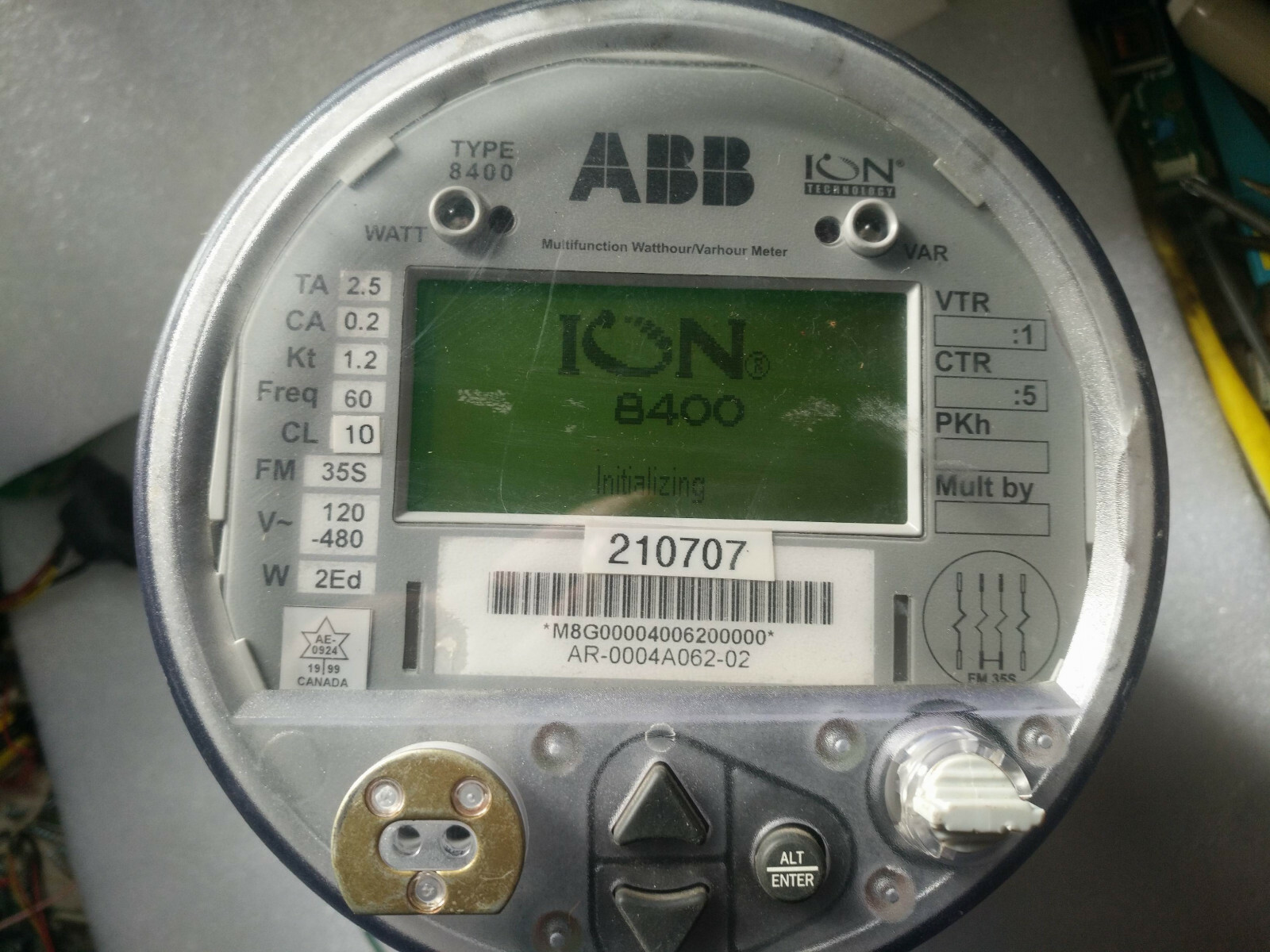 ABB ION8400 Multifunction Metter/Varhour Meter A84A2A2A2A