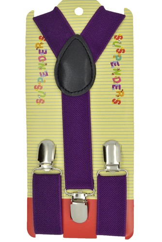Baby Toddler Children Boys & Girls Plain Y-Back Elastic Suspenders 29 Colors - Picture 19 of 24