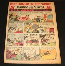 1951 Sunday Mirror Weekly Comic Section October 21st (VF) A Lot of Superman