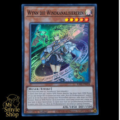 YuGiOh - Wynn die Windkanalisiererin - RA01-DE018 Super Rare 1. Auflage DE & NM