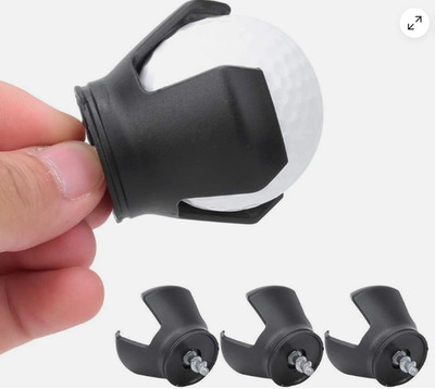 3-pack Golf Ball Retriever Grabber Pick Up,Back Saver Claw Put On Putter Grip