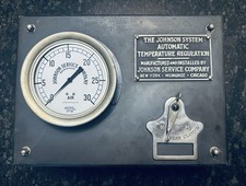 Antique Hvac The Johnson System Automatic Temperature Regulation Panel Slate Vtg
